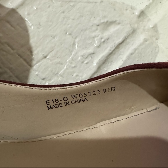 Cole Haan Red Suede Block Heel Pumps 9.5 - Picture 5 of 6